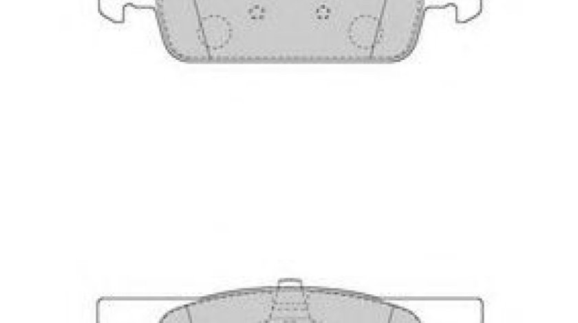 Set placute frana,frana disc DACIA LOGAN MCV II (2013 - 2016) FERODO FDB4615 piesa NOUA