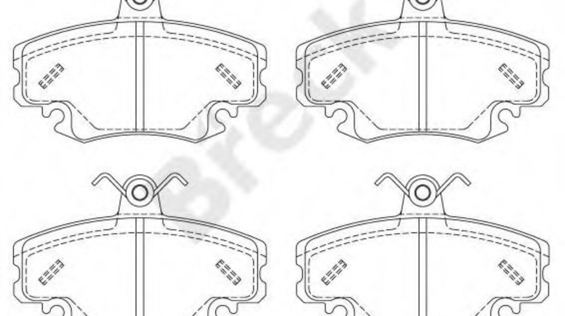 Set placute frana,frana disc DACIA LOGAN MCV (KS) (2007 - 2016) Break 21463 00 702 10 piesa NOUA