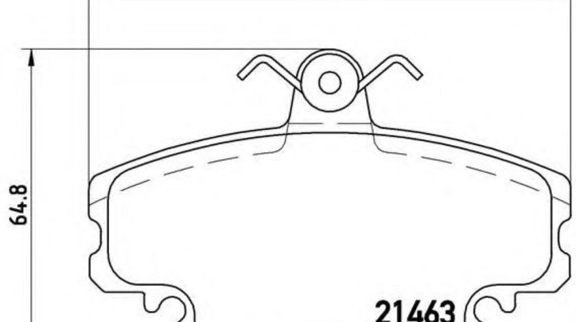 Set placute frana,frana disc DACIA SOLENZA (2003 - 2016) BREMBO P 68 008 piesa NOUA