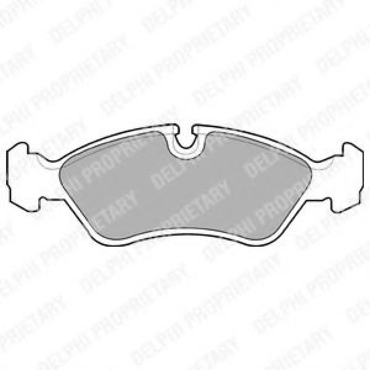 Set placute frana,frana disc DAEWOO CIELO (1994 - 2007) DELPHI LP585 piesa NOUA