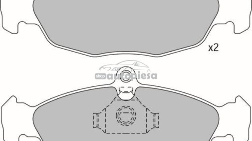 Set placute frana,frana disc DAEWOO CIELO (KLETN) (1995 - 1997) KRIEGER 0950006327 piesa NOUA