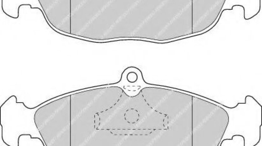 Set placute frana,frana disc DAEWOO CIELO (KLETN) (1995 - 1997) FERODO FDB732 piesa NOUA