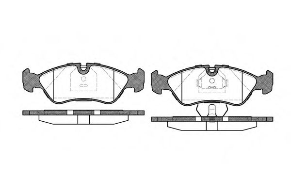 Set placute frana,frana disc DAEWOO LANOS (KLAT) (1997 - 2016) REMSA 0286.30 piesa NOUA