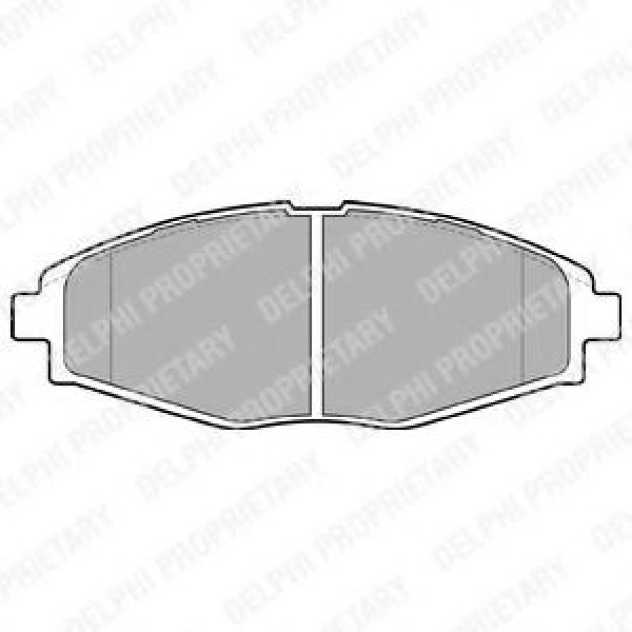 Set placute frana,frana disc DAEWOO LANOS limuzina (KLAT) (1997 - 2016) DELPHI LP1390 piesa NOUA
