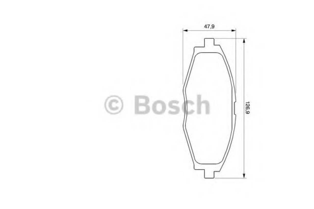 Set placute frana,frana disc DAEWOO LANOS limuzina (KLAT) (1997 - 2016) BOSCH 0 986 424 512 piesa NOUA