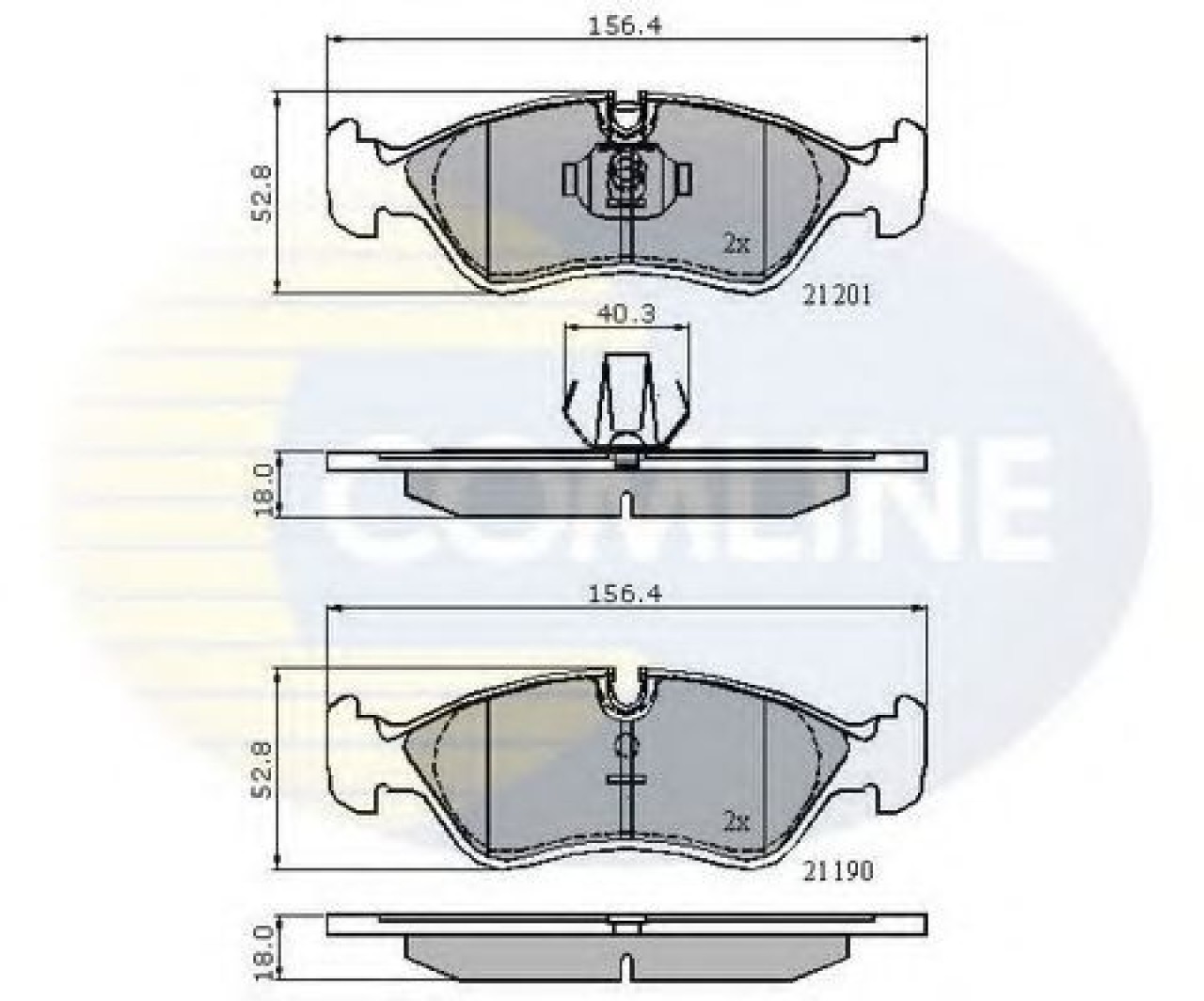 Set placute frana,frana disc DAEWOO LANOS limuzina (KLAT) (1997 - 2016) COMLINE CBP01007 piesa NOUA