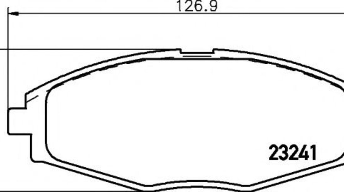 Set placute frana,frana disc DAEWOO MATIZ (KLYA) (1998 - 2016) TEXTAR 2324102 piesa NOUA