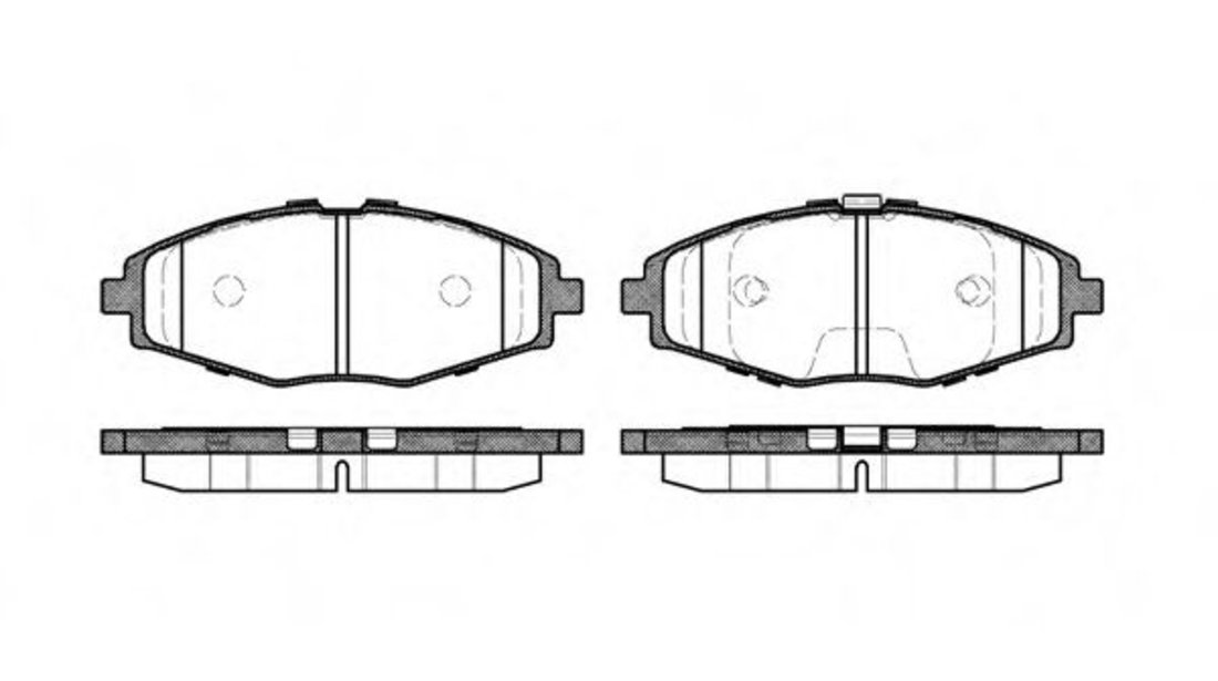 Set placute frana,frana disc DAEWOO MATIZ (KLYA) (1998 - 2016) REMSA 0696.00 piesa NOUA