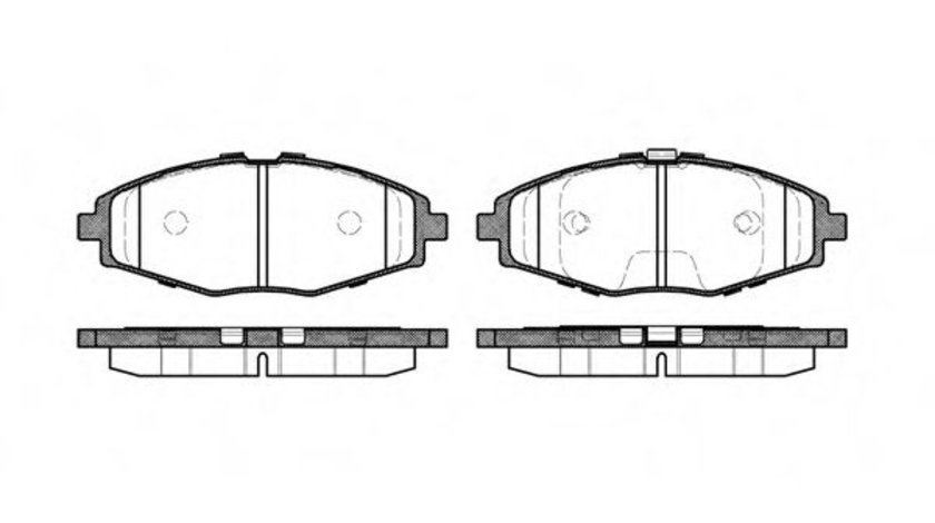 Set placute frana,frana disc DAEWOO MATIZ (KLYA) (1998 - 2016) REMSA 0696.00 piesa NOUA