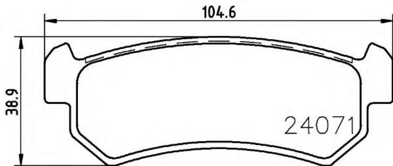 Set placute frana,frana disc DAEWOO NUBIRA Break (KLAN) (2003 - 2016) TEXTAR 2407101 piesa NOUA