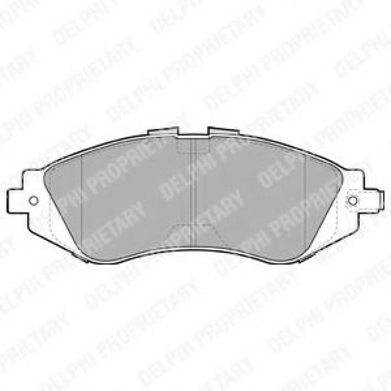 Set placute frana,frana disc DAEWOO NUBIRA Break (KLAN) (2003 - 2016) DELPHI LP1304 piesa NOUA