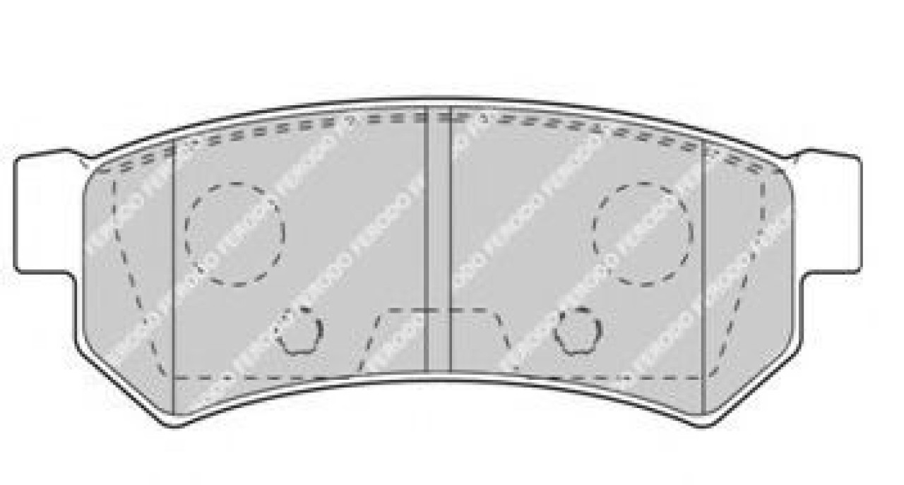 Set placute frana,frana disc DAEWOO NUBIRA Break (KLAN) (2003 - 2016) FERODO FDB4295 piesa NOUA