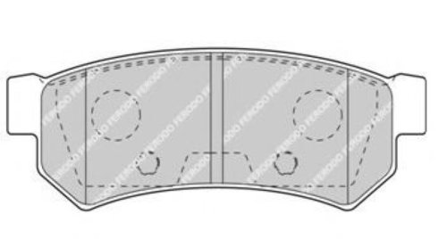 Set placute frana,frana disc DAEWOO NUBIRA Limuzina (KLAN) (2003 - 2016) FERODO FDB4295 piesa NOUA