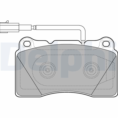 Set Placute Frana,frana Disc Delphi Alfa Romeo LP2221