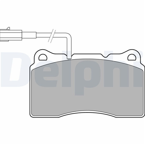 Set Placute Frana,frana Disc Delphi Alfa Romeo LP3157