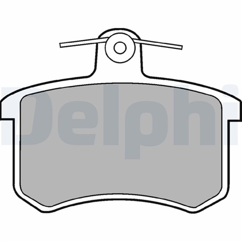 Set Placute Frana,frana Disc Delphi Alfa Romeo LP451
