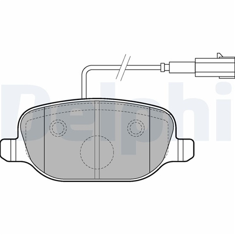 Set Placute Frana,frana Disc Delphi Alfa Romeo LP2223