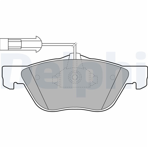 Set Placute Frana,frana Disc Delphi Alfa Romeo LP1686