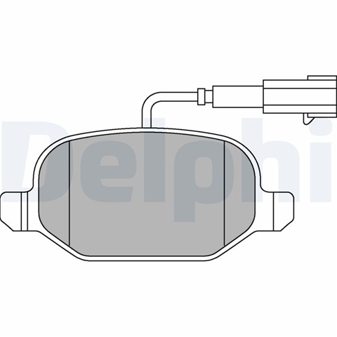 Set Placute Frana,frana Disc Delphi Alfa Romeo LP2300
