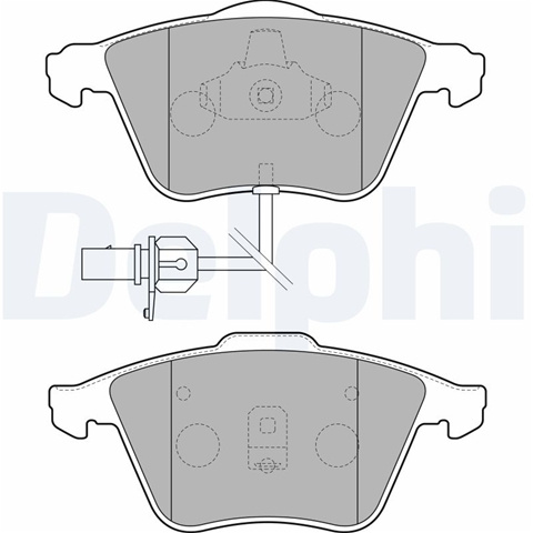Set Placute Frana,frana Disc Delphi Audi LP1825