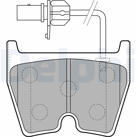 Set Placute Frana,frana Disc Delphi Audi LP1856