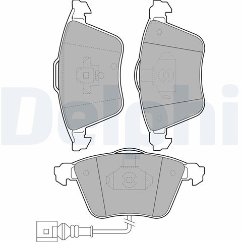 Set Placute Frana,frana Disc Delphi Audi LP1921