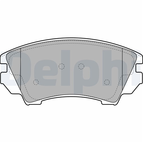 Set Placute Frana,frana Disc Delphi Chevrolet LP2081