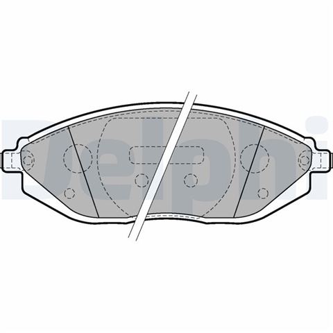 Set Placute Frana,frana Disc Delphi Chevrolet LP2218