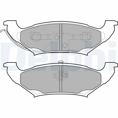 Set Placute Frana,frana Disc Delphi Chrysler LP2085