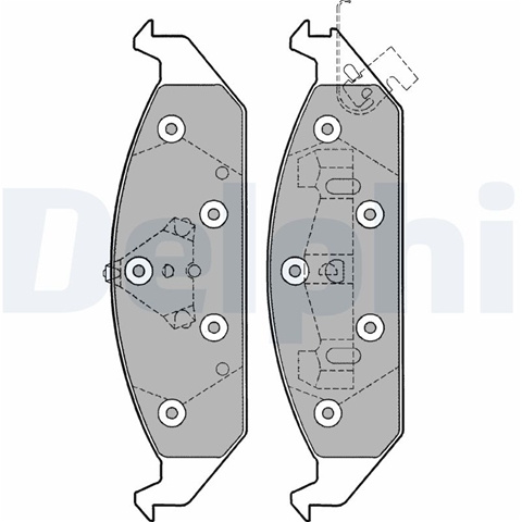 Set Placute Frana,frana Disc Delphi Chrysler LP1161