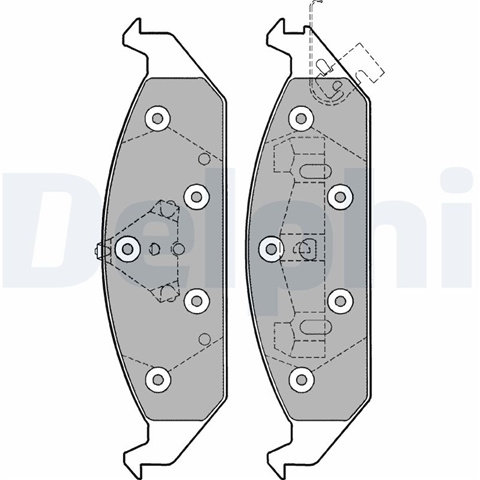 Set Placute Frana,frana Disc Delphi Chrysler LP1161