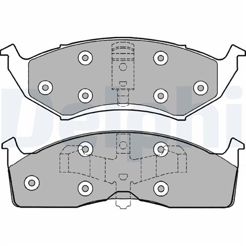 Set Placute Frana,frana Disc Delphi Chrysler LP1166