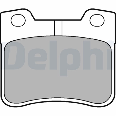 Set Placute Frana,frana Disc Delphi Citroën LP1051