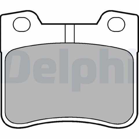 Set Placute Frana,frana Disc Delphi Citroën LP1051