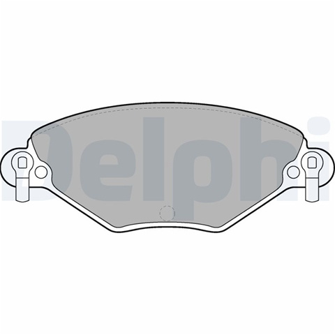Set Placute Frana,frana Disc Delphi Citroën LP1654