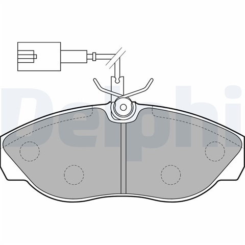 Set Placute Frana,frana Disc Delphi Citroën LP1748