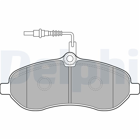 Set Placute Frana,frana Disc Delphi Citroën LP1995