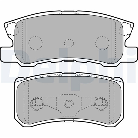 Set Placute Frana,frana Disc Delphi Citroën LP2483