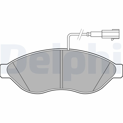 Set Placute Frana,frana Disc Delphi Citroën LP2498