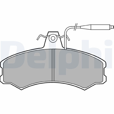 Set Placute Frana,frana Disc Delphi Citroën LP378