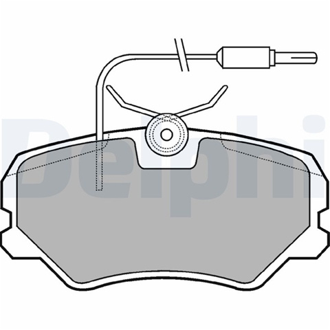 Set Placute Frana,frana Disc Delphi Citroën LP564