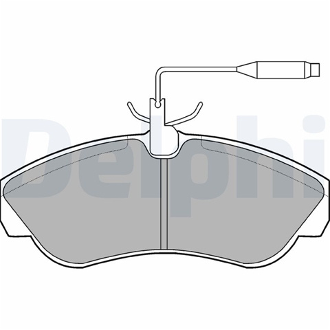 Set Placute Frana,frana Disc Delphi Citroën LP878