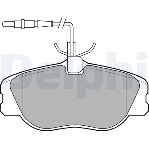 Set Placute Frana,frana Disc Delphi Citroën LP909
