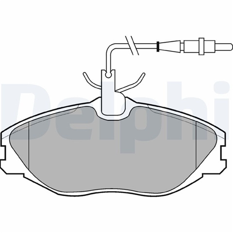 Set Placute Frana,frana Disc Delphi Citroën LP986
