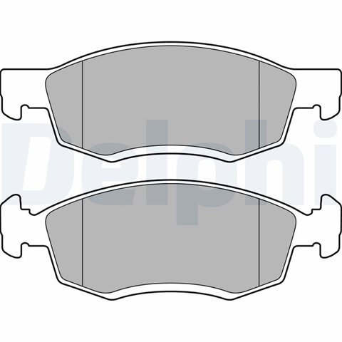 Set Placute Frana,frana Disc Delphi Dacia LP2137