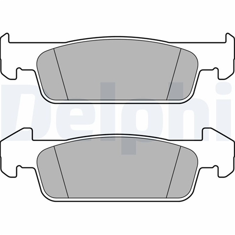 Set Placute Frana,frana Disc Delphi Dacia LP2663