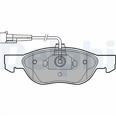 Set Placute Frana,frana Disc Delphi Fiat LP1413