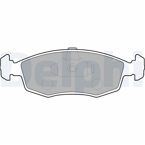 Set Placute Frana,frana Disc Delphi Fiat LP1549