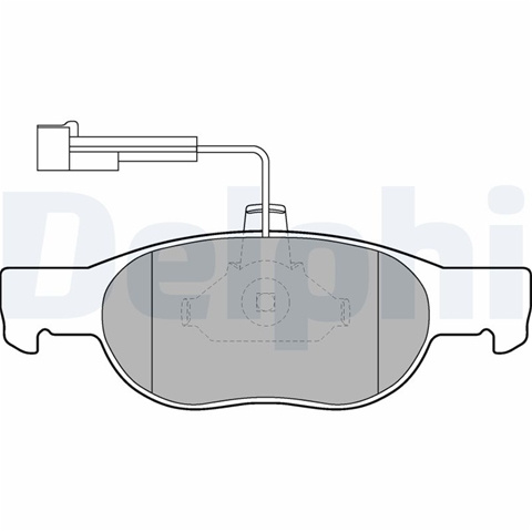 Set Placute Frana,frana Disc Delphi Fiat LP1585