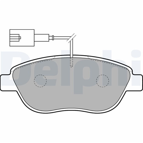 Set Placute Frana,frana Disc Delphi Fiat LP1721